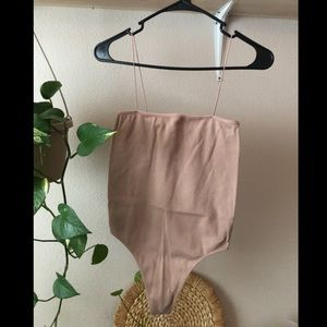 PacSun nude seamless ribbed bodysuit